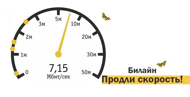 скорость билайн