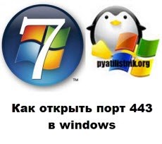 как открыть порт 443 windows