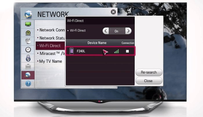 wifi директ на lg